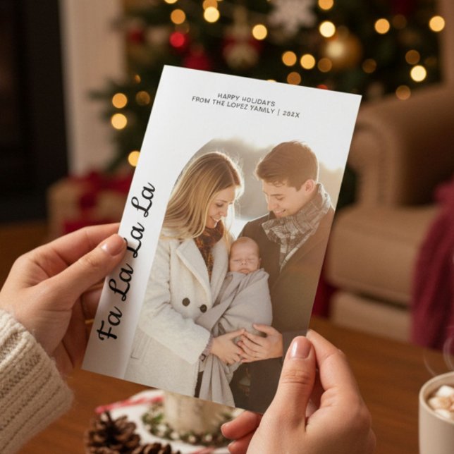 Fa La La La Merry Family Holiday Card (Creator Uploaded)