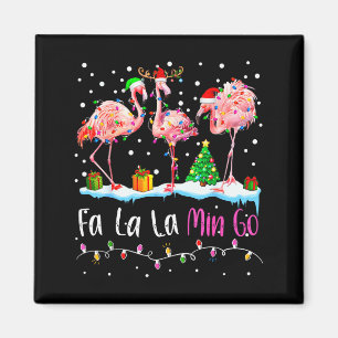Fa La La La Mingo Flamingo Christmas Men Women Kid Magnet