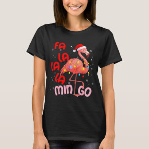 Fa La La La Mingo Flamingo Christmas Men Women Kid T-Shirt