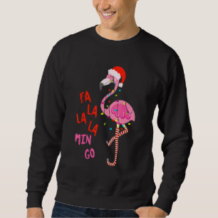 Fa La La La Mingo Flamingo For Christmas Xmas Paja Sweatshirt