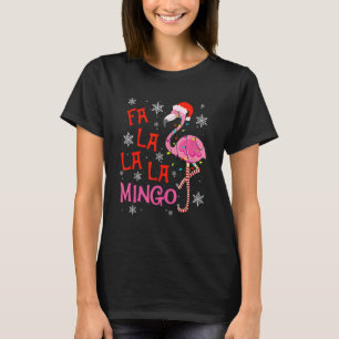 Fa La La La mingo Flamingo For Christmas Xmas Paja T-Shirt