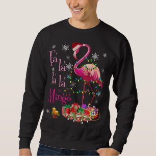 Fa La La La mingo Flamingo for Christmas Xmas Sweatshirt