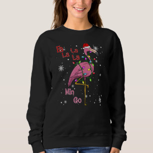 Fa La La La Mingo Flamingo Matching Christmas Sweatshirt
