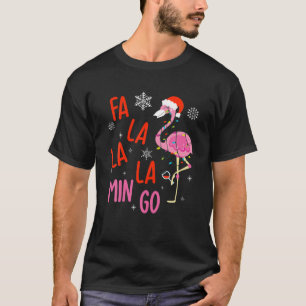 Fa La La La Mingo Funny Flamingo Christmas Xmas Wi T-Shirt