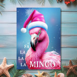 Fa La La La Mingo Pink Flamingo Beach Christmas Card<br><div class="desc">Fa La La La Mingo Pink Flamingo Beach Christmas Card - Inside Greeting - "Warmest Wishes from My Holiday Paradise to Yours"  -  The greeting can be personalised to read as you wish.</div>