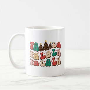 Fa la la la Retro Groovy Christmas Holidays Coffee Mug