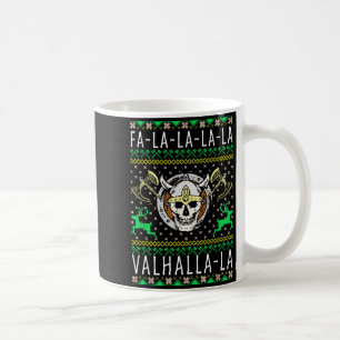 Fa-la-la-la Valhalla-la Viking God Ugly Christmas  Coffee Mug