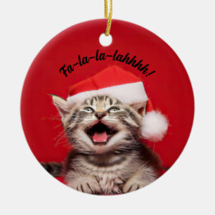 Fa-la-la-lalahhhh! Ceramic Ornament