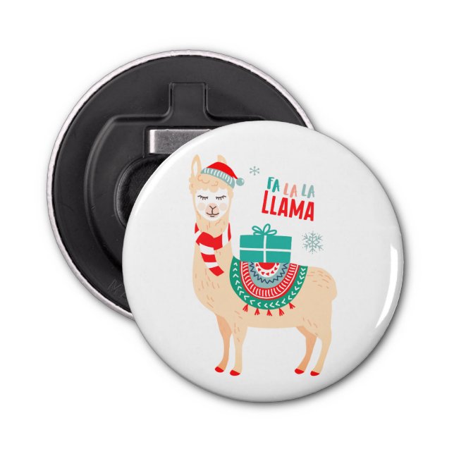 Fa La La Llama | Christmas Bottle Opener (Front)