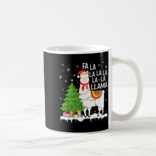Fa La La Llama Christmas Funny Xmas Pyjamas Animal Coffee Mug