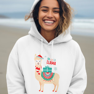 Fa La La Llama   Christmas Hoodie