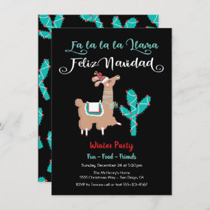 Fa la la Llama Feliz Navidad Holiday Party