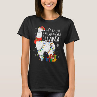 Fa La La Llama Funny Christmas T-Shirt