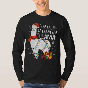 Fa La La Llama Funny Christmas T-Shirt