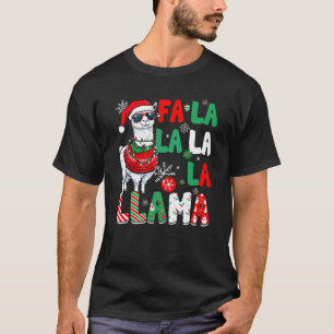 Fa La La Llama Funny Llama Christmas Animal Lover T-Shirt