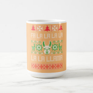 Fa La La Llama Shirt - Ugly Christmas Sweater Llam Coffee Mug