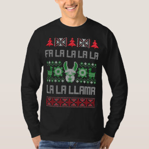Fa La La Llama Ugly Christmas Sweater Llama