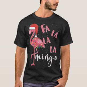 Fa La La Mingo Cute Flamingo Christmas Holiday Fla T-Shirt