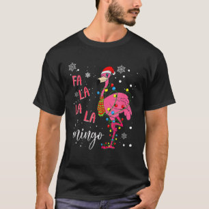Fa La La Mingo Santa Hat Christmas T-Shirt
