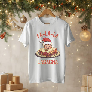 Fa-la-lasagne – Funny Christmas Lasagne Pun Tri-Blend Shirt