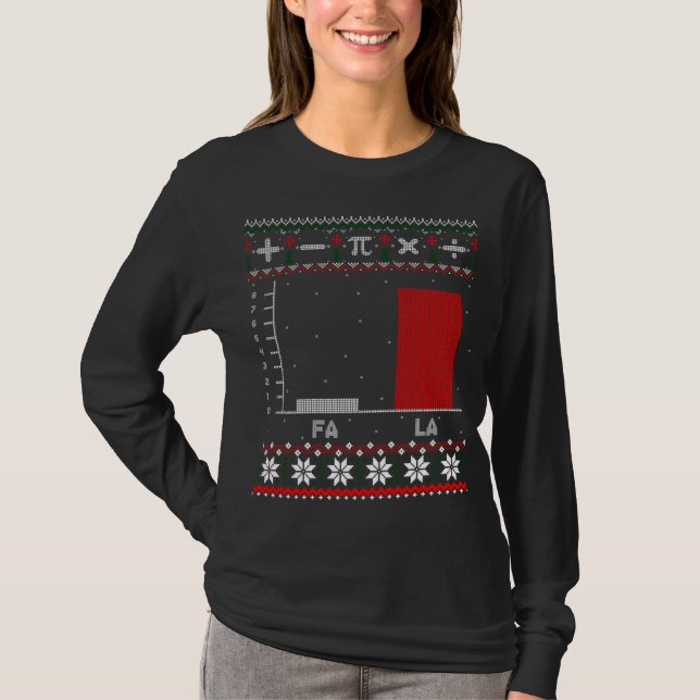 Fa La Mathematics Graph Christmas Ugly Sweater (Front)