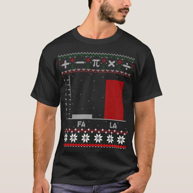Fa La Mathematics Graph Christmas Ugly Sweater (Front)