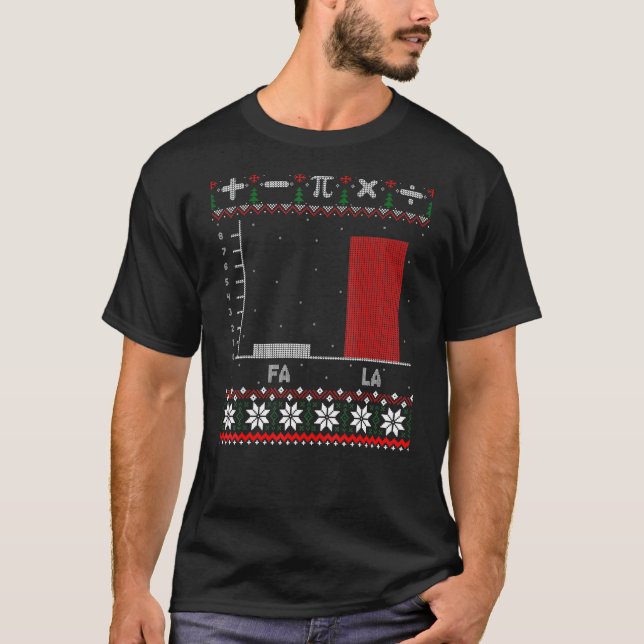 Fa La Mathematics Graph Christmas Ugly Sweater (Front)