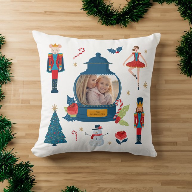 Fa La Oh What Fun Christmas Nutcracker Characters Cushion (Fa La Oh What Fun Christmas Nutcracker Characters Throw Pillow)