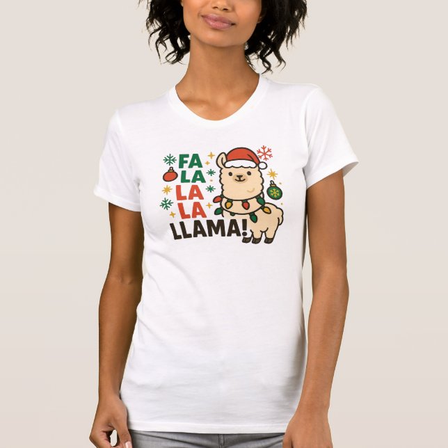 Fa LaLa Fun Christmas Holiday Women's T-Shirt,  T-Shirt (Front)
