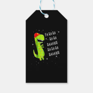 Fa Ra Ra Raaawr T Rex Dinosaur Firefighter Christm Gift Tags
