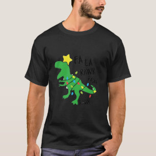 Fa Ra Ra Rawr Santa Rex Dinosaur Christmas Dino Xm T-Shirt