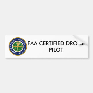 FAA CERTIFIED DRONE PILOT BUMPER STICKER