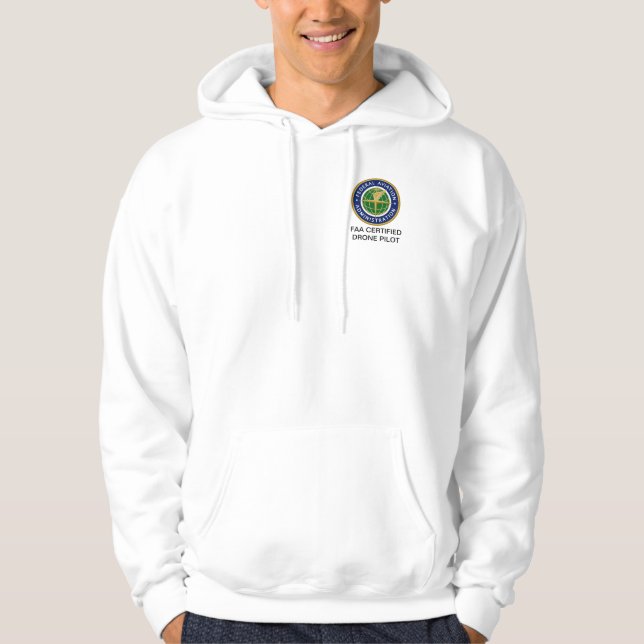 FAA Certified Drone Pilot Jacket Hoodie (Front)