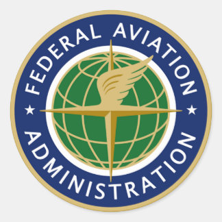 FAA federal aviation administration Classic Round Sticker