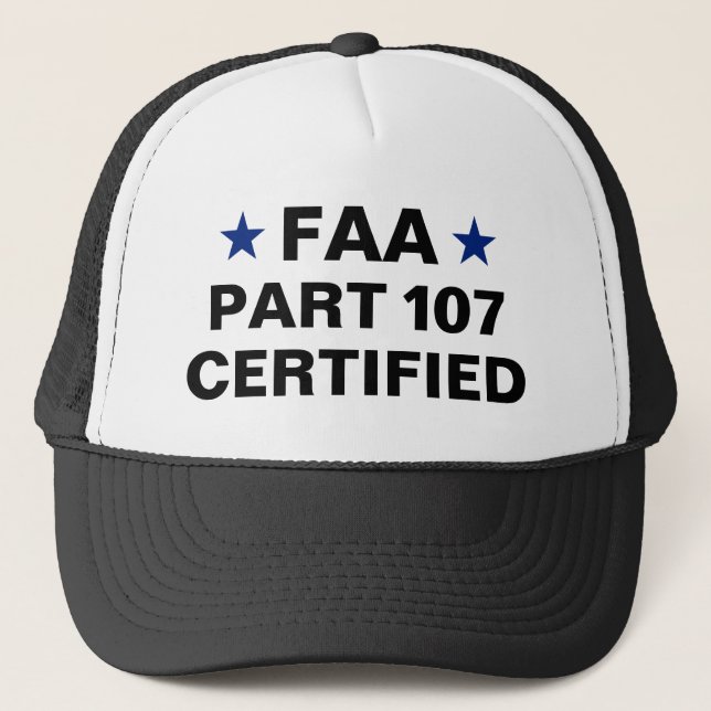 FAA Part 107 Trucker Hat (Front)