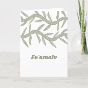 Fa'amalo Thank You Card