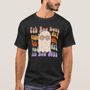 Fab Boo Lous Ghost Retro Halloween Cute Spooky T-Shirt