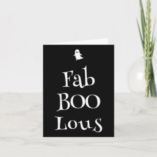 Fab Boo Lous Halloween Ghost  Card