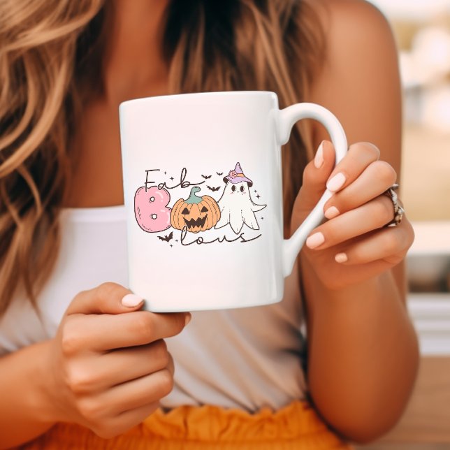 Fab-boo-lous Retro Groovy Halloween Coffee Mug (Creator Uploaded)