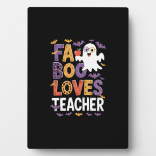 Fab Boo Lous Retro Halloween Plaque