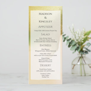 Fab Chartreuse 💚 Bold & Stylish Budget Wedding Menu