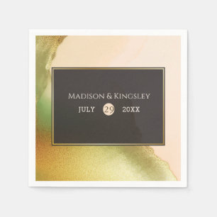 Fab Chartreuse 🤵 Bold & Stylish Budget Wedding Napkin
