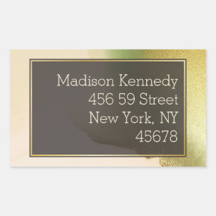 Fab Chartreuse 🤵 Bold & Stylish Budget Wedding Rectangular Sticker