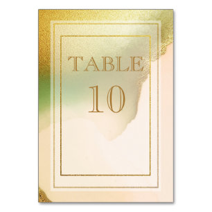 Fab Chartreuse 🤵 Bold & Stylish Budget Wedding Table Number