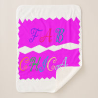 FAB CHICA logo emboidered look lipstick pink