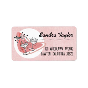 Fab Fifties 1950s Return Address Labels