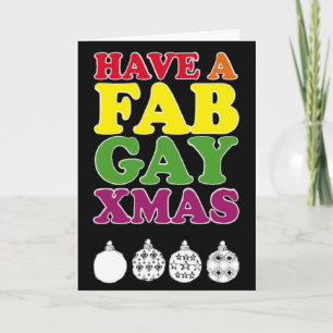 Fab LGBT Christmas Card
