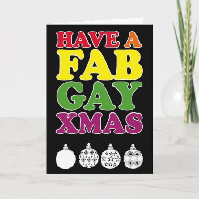 Fab LGBT Christmas Card (Front)