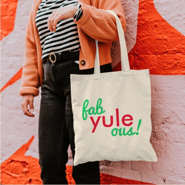 Fab Yule Ous | Fabulous Christmas Stylish Fun Fab Tote Bag (Creator Uploaded)
