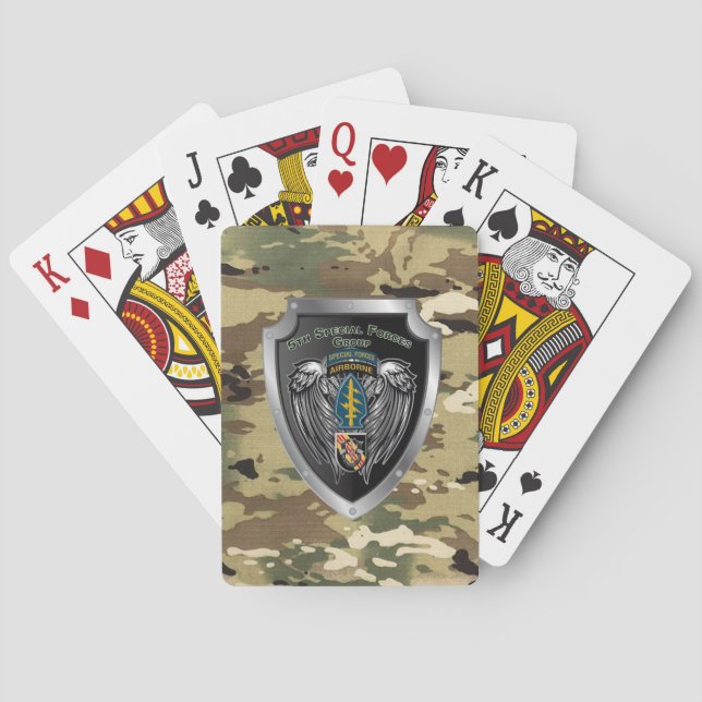 Fabeled 5th Special Forces Group (Airborne) Playing Cards (Back)